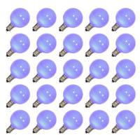 View 0.38 watt G40 Candelabra Screw Base Blue LED (25 pack)