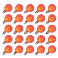 Vickerman .96 watt G40 Red Ceramic LED Candelabra Screw (E12) Base (25 pack)