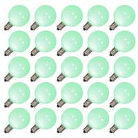 View 0.96 watt G40 Candelabra Screw Base Green LED Light Bulb (25 pack)