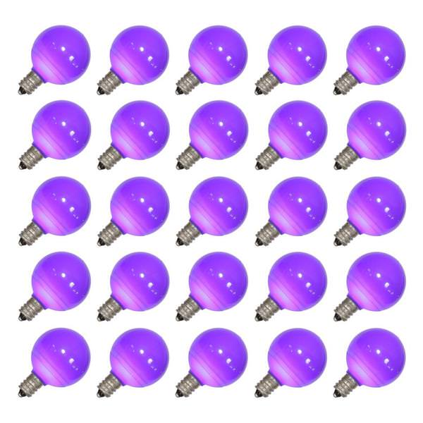 .96 watt G40 Purple Ceramic LED Candelabra Screw Base (25 pack)