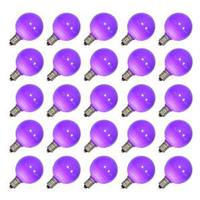 View .96 watt G40 Purple Ceramic LED Candelabra Screw Base (25 pack)