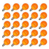 Vickerman .96 watt G40 Orange Ceramic LED Candelabra Screw (E12) Base (25 pack)