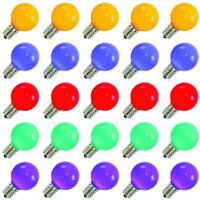 Vickerman 0.96 watt G50 Intermediate Screw Base Multi-Color Ceramic LED (25 pack)