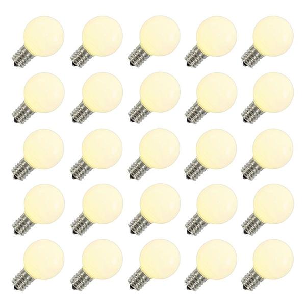 .96 watt G50 Warm White Ceramic LED Intermediate Screw Base (25 pack)