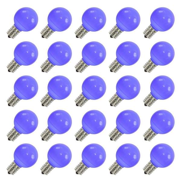 .96 watt G50 Blue Ceramic LED Intermediate Screw Base (25 pack)