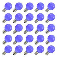 View 0.96 watt 120 volt G50 Intermediate Screw Base Blue LED (25 pack)