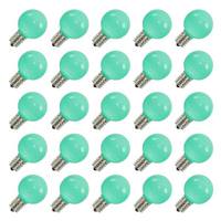 Vickerman .96 watt G50 Green Ceramic LED Intermediate Screw Base (25 pack)