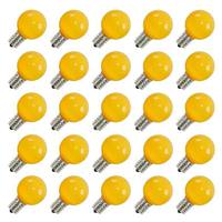 Vickerman 0.96 watt 120 volt G50 Intermediate Screw Base Yellow LED (25 pack)