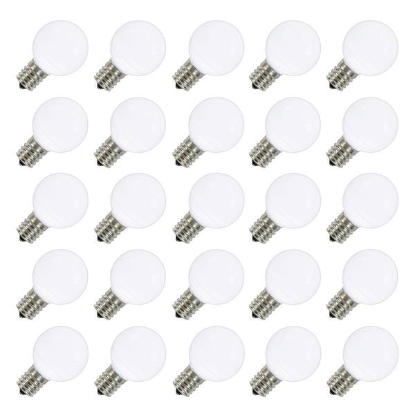 .96 watt G50 Pure White Ceramic LED Intermediate Screw Base (25 pack)