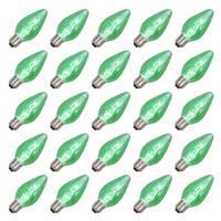 Vickerman 0.96 watt F15 Medium Screw Base Green Flame LED (25 pack)