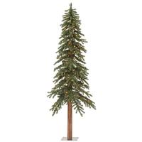 Vickerman 3' x 22.5" Artificial Natural Alpine 70 Multi-Color Lights