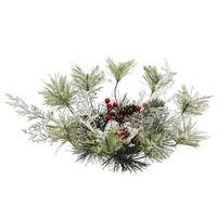 Vickerman 10" Artificial Frosted Ponderosa Berry Pine