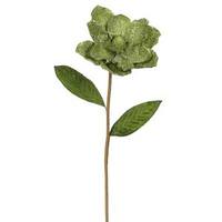 Vickerman 26" Lime Magnolia Glittered Edge Pick