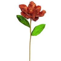 Vickerman 26" Copper Magnolia Glittered Edge Pick