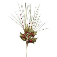 Vickerman 20" Lime Honey Locust Jingle Bell Spray