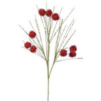 Vickerman 17" Red Lime Pom Pom Spray