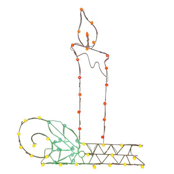 48" x 40" Wire Candle Decor 50 C7 Lights