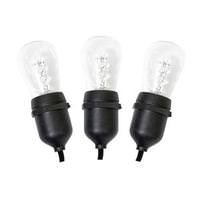 Vickerman 12 Light 24' Black Wire Warm White LED S14 String Set 24" Spacing