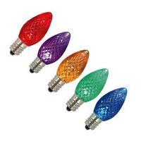 View .96 Watt - C7 Multi Faceted Multi-Color Dimmable LED (5 pack)