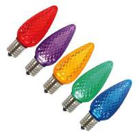 Vickerman 5 Light C9 Multi-Color Faceted LED Replacement Lights (5 pack)