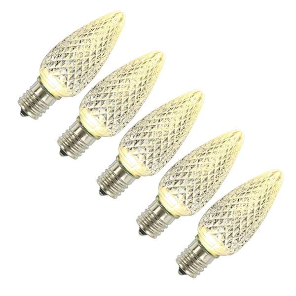 C9 Intermediate Screw Base Warm White Faceted LED (5 pack)