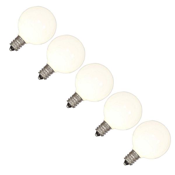 .96 watt Warm White Ceramic LED Candelabra Screw Base (set of 5)