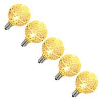 Vickerman .96 watt G40 Warm White Faceted LED Candelabra Screw Base (set of 5)