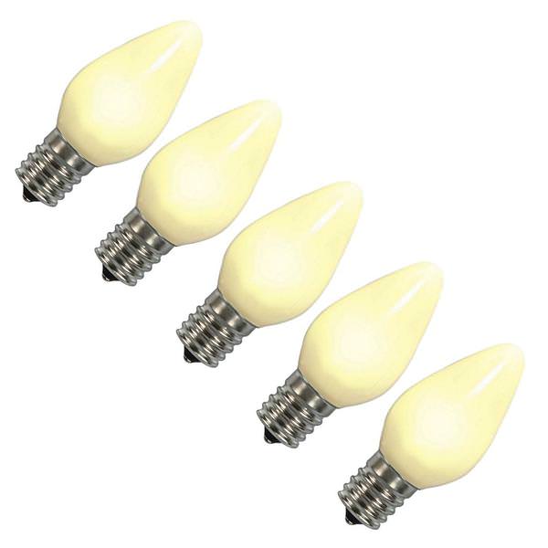 C7 Candelabra Screw Base Warm White Ceramic LED (5 pack)