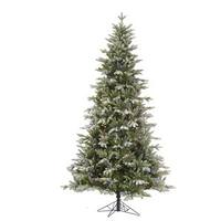 Vickerman 4.5' x 34" Artificial Frosted Balsam Fir 200 Multi-Color Italian LED Lights