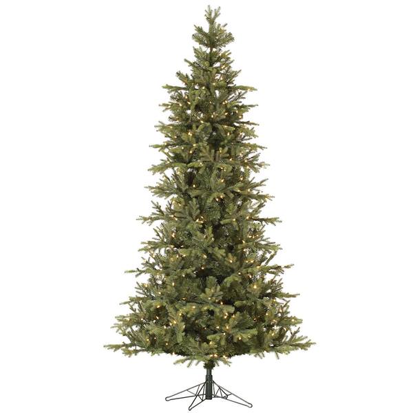 9' x 57" Artificial Elk Frasier 750 Clear DuraLit Miniature Lights