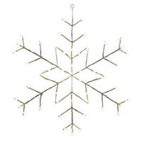 Vickerman 48" x 34" Snowflake Wire Motif 50 Multi-Color C7 LED Lights