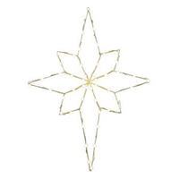 Vickerman 48" x 36" Bethlehem Star Wire Motif 50 Warm White C7 LED Lights