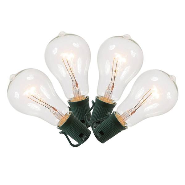 7 watt 130 volt PS50 E17 Base Warm White Transparent Bulb (set of 5)