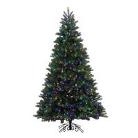 Vickerman 10' x 68" Artificial Noble Spruce 1300 Multi-Color Italian LED Lights