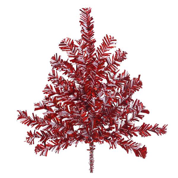 24" Red / White Candy Cane Spray