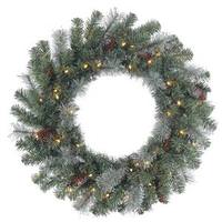 Vickerman 24" Artificial Shasta Blue Mix Pine 35 Clear Miniature Lights