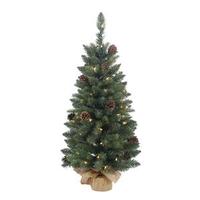 Vickerman 1.5' x 10"Artificial  Aberdeen Spruce 20 Clear Miniature Lights