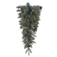 Vickerman 30" Artificial Aberdeen Spruce Teardrop 35 Clear Miniature Lights