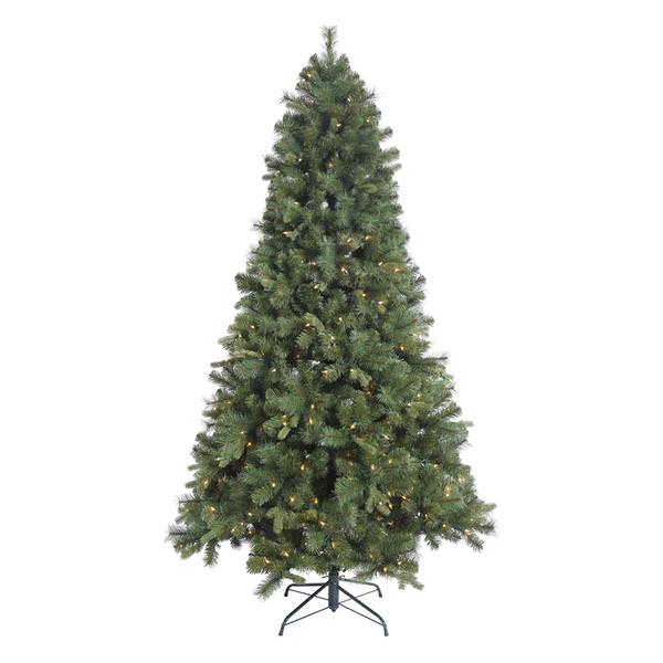 4.5' x 34" Artificial Classic Mixed Pine 150 Clear Miniature Lights