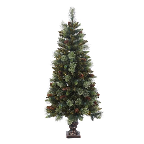 5' x 26" Artificial Potted Reno Mixed Pine with Pine Cones