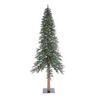 Vickerman 8' x 50" Artificial Natural Bark Alpine 400 Clear Lights
