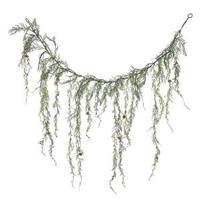 Vickerman 4' Artificial Weeping Cedar Garland with Pine Cones