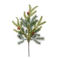 Vickerman 18" Artificial Hemlock / Angel Pine Spray with Pine Cones