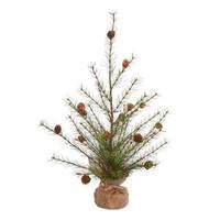 Vickerman 2' x 19" Artificial Cypress Pine with Pine Cones