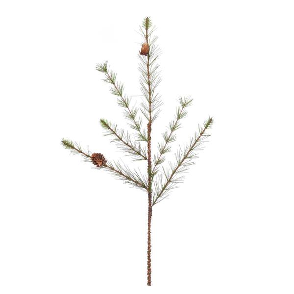 24" Artificial Missoula Pine Spray with Pine Cones