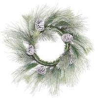 Vickerman 22" Artificial Frosted Norway Pine with Pine Cones