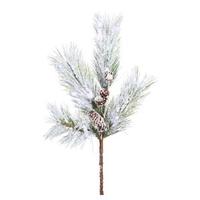 Vickerman 18" Artificial White Pine Spray with Pine Cones