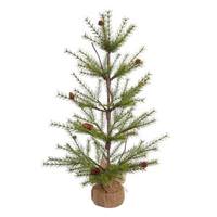 Vickerman 3' x 30" Artificial River Pine with Pine Cones