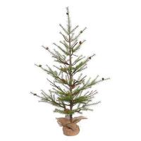 Vickerman 4' x 36" Artificial River Pine with Pine Cones