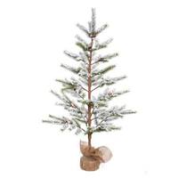 Vickerman 5' x 40" Artificial Flocked Desert Pine with Pine Cones